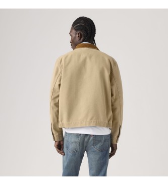 Levi's Veste Castro marron à fermeture éclair intégrale