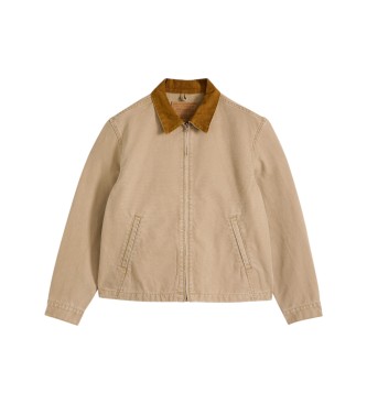 Levi's Veste Castro marron à fermeture éclair intégrale