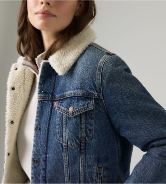 Levi's Veste Original Sherpa Trucker bleue