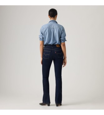 Levi's 725 high rise bootcut navy jeans