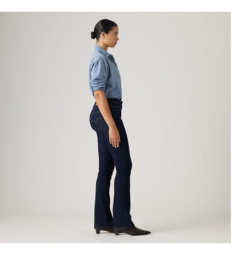 Levi's 725 high rise bootcut navy jeans