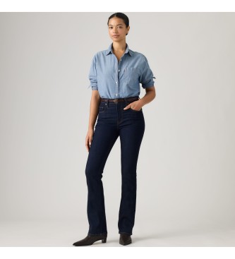 Levi's 725 high rise bootcut navy jeans