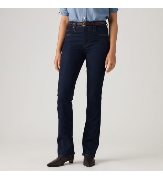 Levi's 725 high rise bootcut navy jeans