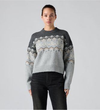 Levi's Jersey Charlotte Fairisle gris
