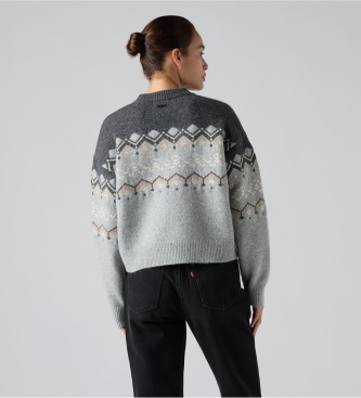 Levi's Jersey Charlotte Fairisle gris