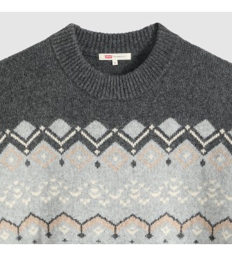 Levi's Jersey Charlotte Fairisle gris