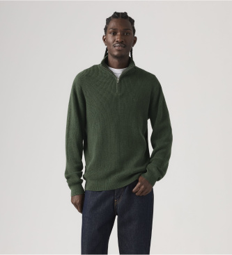 Levi's Green quarter-zip Housemark jersey