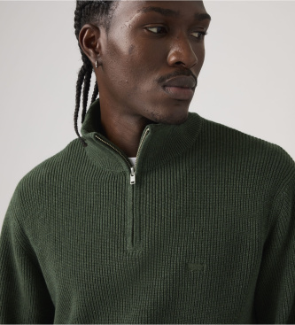 Levi's Green quarter-zip Housemark jersey