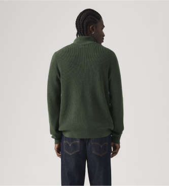 Levi's Green quarter-zip Housemark jersey