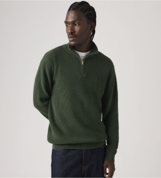 Levi's Green quarter-zip Housemark jersey