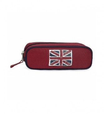Pepe Jeans Pepe Jeans Andy Pencil Case with Organiser -22x7x3cm- Red