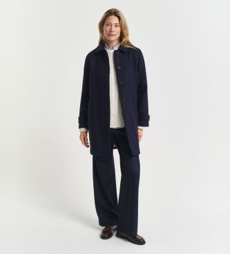 Gant Wollmix-Mantel Car marineblau