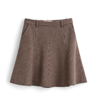 Gant Hahnentritt-Schwingrock taupe