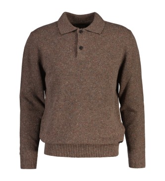Gant Polo in misto lana talpa