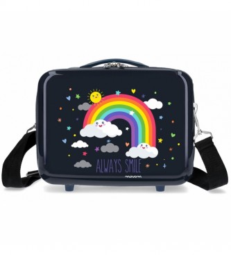 Movom Always Smile ABS Rainbow Always Smile toiletry bag, adaptable to sea trolley