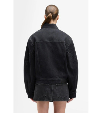 7 For All Mankind Kurtka Twisted z emblematem, czarna
