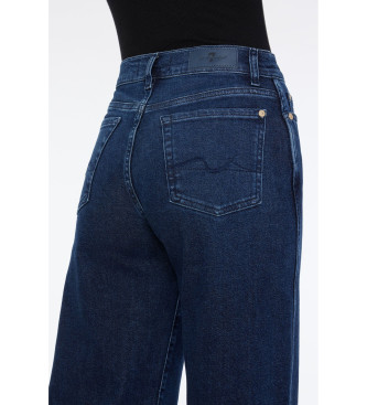 7 For All Mankind Jeans Acampanados tiro alto azul