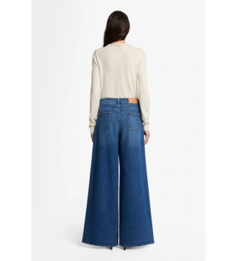 7 For All Mankind Jeans Marie Wide Leg Artifact blu