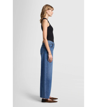 7 For All Mankind Jeans Santa Cruz With Raw Cut blue