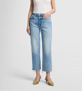 7 For All Mankind Jeans recht hoog model  blauw