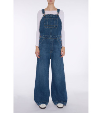 7 For All Mankind Dungarees med brede ben bl   