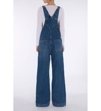 7 For All Mankind Tuinbroek wijde pijpen blauw   