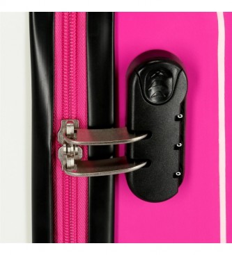 Enso Rainbow Hard Suitcase Blanc, Rose -38x55x20cm -38x55x20cm-. 