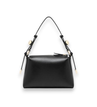 A|X Armani Exchange Bag with metallic appliques and adjustable strap black