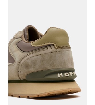 HOFF Ténis de couro City Retro castanho castanho esverdeado