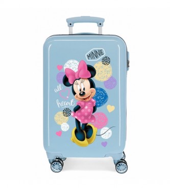 Joumma Bags Cabin size rigid suitcase Enjoy Minnie Heart 32L blue -34x55x20cm
