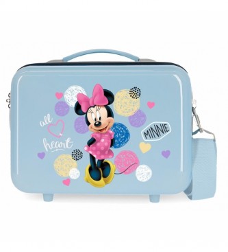 Joumma Bags Neceser ABS Enjoy Minnie Heart  Adaptable Azul -29x21x15cm-