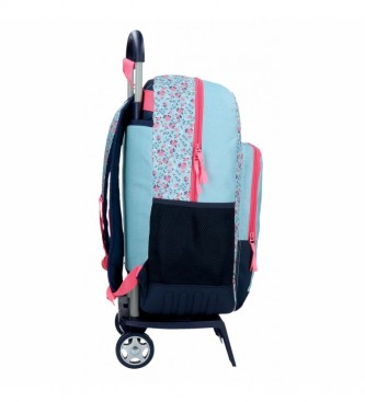 Roll Road Roll Road Wild and free School Backpack with Trolley -33x46x17cm