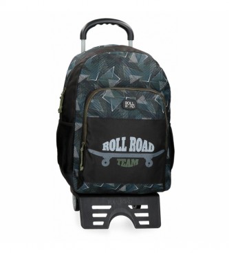 Roll Road School bag with Roll Road Team trolley -33x46x17cm