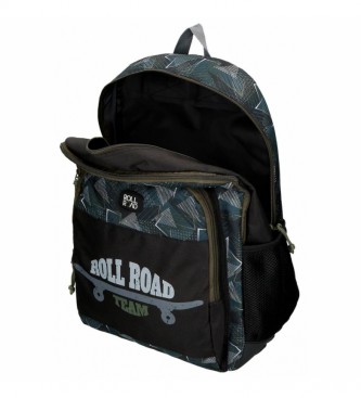 Roll Road Roll Road child's backpack with double compartment with Team trolley -33x44x17cm