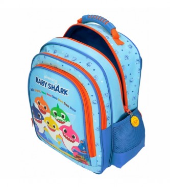 Disney Baby Shark School Backpack Double Compartment -28x38x16cm