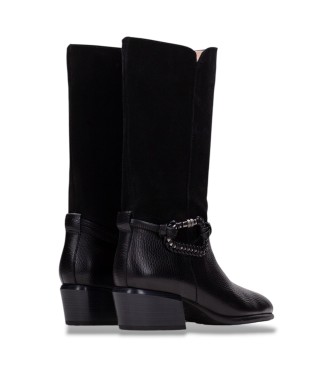 Hispanitas Botas de Couro Verona preto