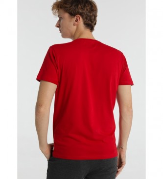 Six Valves T-shirt graphique avec cercle rouge
