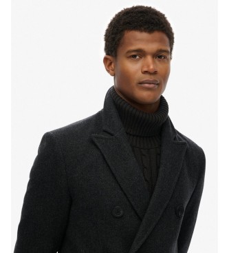 Superdry Schwarzer Merchant Town Mantel