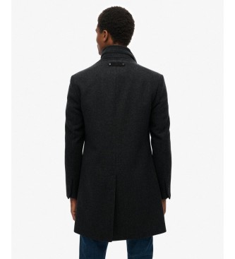 Superdry Schwarzer Merchant Town Mantel