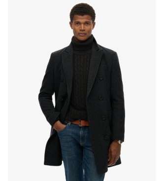 Superdry Schwarzer Merchant Town Mantel