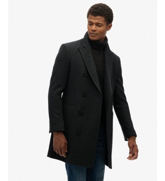 Superdry Schwarzer Merchant Town Mantel