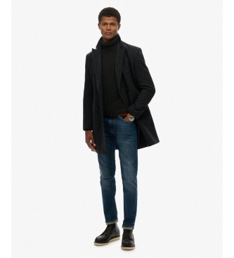 Superdry Schwarzer Merchant Town Mantel