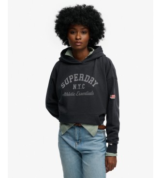 Superdry Athletic Essentials Relax Hood-luvtröja marinblå