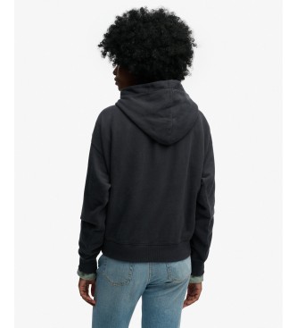 Superdry Athletic Essentials Relax Hood-luvtröja marinblå