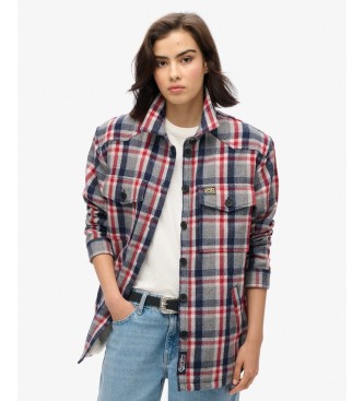 Superdry Sobrecamisa Borg Check multicolorida