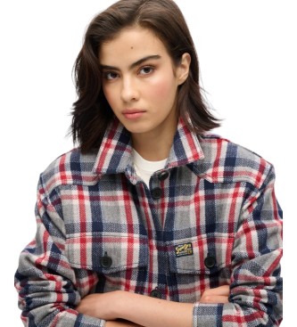 Superdry Sobrecamisa Borg Check multicolorida