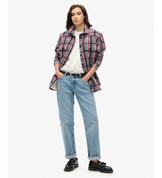 Superdry Sobrecamisa Borg Check multicolorida