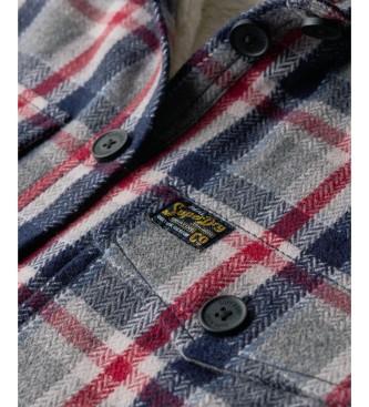 Superdry Sobrecamisa Borg Check multicolorida