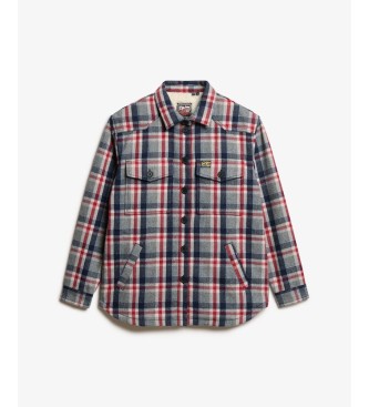 Superdry Sobrecamisa Borg Check multicolorida