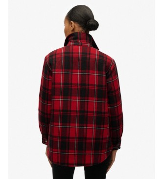 Superdry Camisa Check Lined vermelha